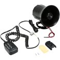thumbnail image 1 of Car Motorcycle Megaphone, 6 Tone Loud Speaker, Traditional Hooter Ringing Fire Alarm Wailing Ambulance Blaring(black), 1 of 5