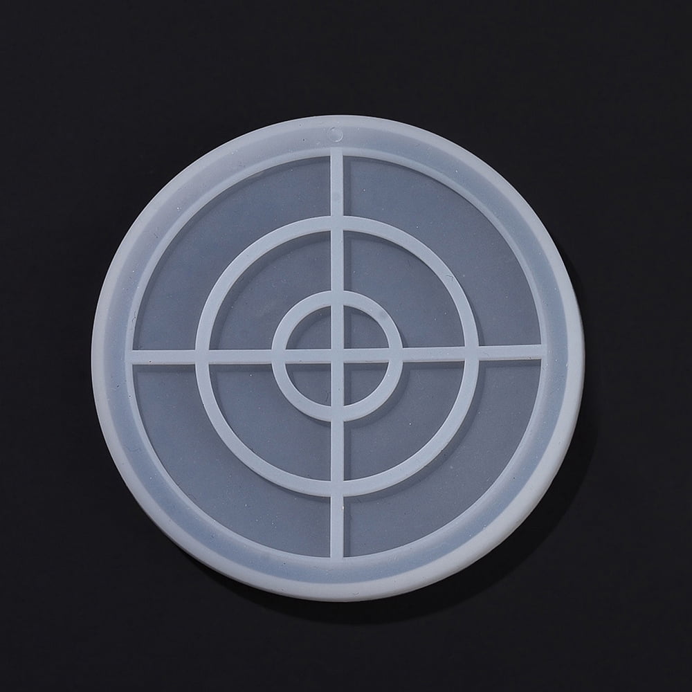 10 pc Silicone Laser Effect Cup Mat Molds Resin Casting Molds for UV Resin & Epoxy Resin Craft Making Round Pattern 117x11mm Inner Diameter: 111x10mm
