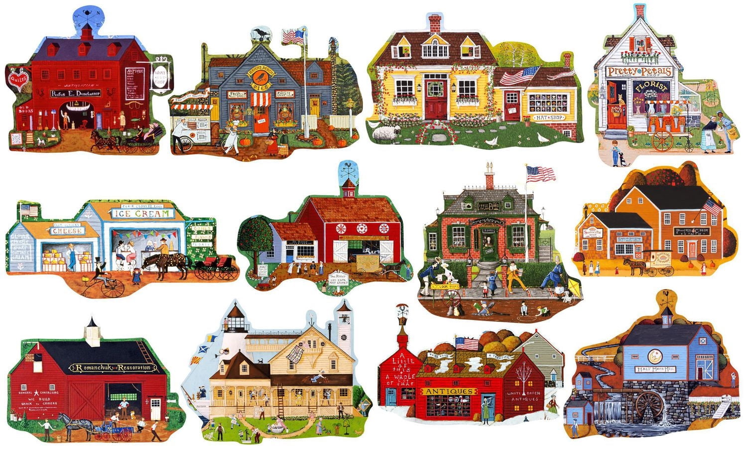 Cra-Z-Art 12 Puzzles - Main Street