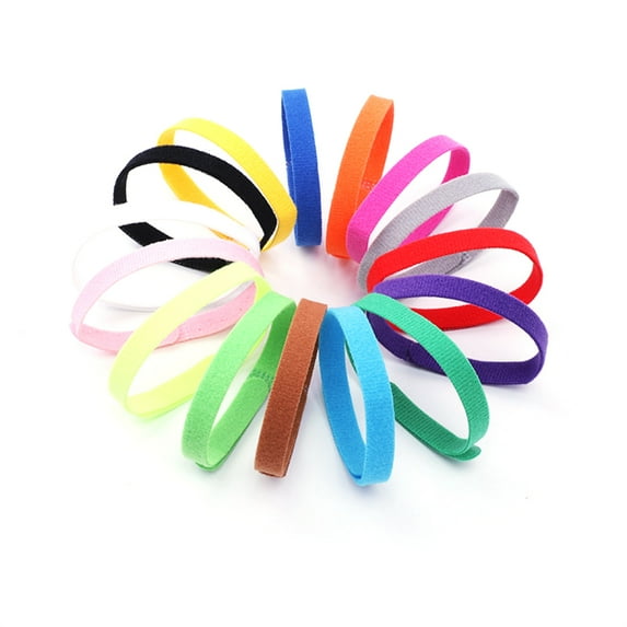 Puppy Puppy Collar 15 Pieces Double Sided Adjustable Id Collar Soft Reusable Identification Belt,