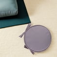 thumbnail image 1 of OULII Household Sponge Cushion Light Grey Round Polyester Comfort Support For Office 1Pack, 1 of 8