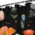 thumbnail image 4 of Boho Mushroom & Botanical Mushroom Shower Curtain - Cottagecore Fungi Design 72x84 Inch Waterproof Fade-Resistant Bath Curtain with 12 Hooks, 4 of 4