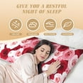 thumbnail image 4 of Lsque Rose Body Pillow Case Cover,Ultra-Soft Microfiber Bed Pillow Cases 20x54 inches,Elegant Bedding,Breathable Durable Pillow Cover with Envelope Closure, 4 of 8