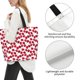 thumbnail image 3 of Balery Tulips Flowers Bolsa Tote Estilo Estético con Cremalleras, Bolsa de Hombro, Bolsa de Compras Grande y Plegable, 3 of 8