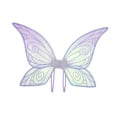 thumbnail image 2 of Ala de mariposa para niñas, fácil de poner, alas de ángel creativas para cumpleaños festivos violeta, 2 of 8