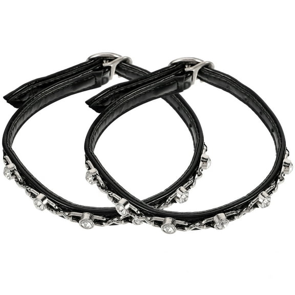 Soimiss Secure Fit Heel Straps Heel Straps Black PU 1 Pair