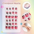 thumbnail image 3 of 5 sets Children Fake Nails Full Cover Short False Nail Lovely Gift for Children Little Girls, 3 of 5