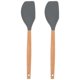 thumbnail image 1 of Wooden Handle Silicone Spatula - 2 Pack Kitchen Utensils for Baking, Cooking, Mixing & Scraping, 1 of 2