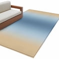 thumbnail image 2 of Light Blue Khaki Ombre Area Rugs 3x5 for Living Room, Modern Abstract Art Gradient Non Slip Washable Rug Runner, Low Pile Indoor Floor Carpet Mat Bathroom Rugs for Bedroom, Kids Room, 2 of 9