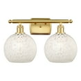 thumbnail image 2 of Innovations Lighting - White Mouchette - 2 Light Bath Vanity In Modern Style-11, 2 of 7
