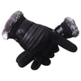 thumbnail image 2 of Guantes de nieve resistentes al viento perfecl guantes de esquí Antideslizantes Ajustable Calor Mantener cerdo 6D negro, 2 of 6