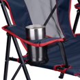 thumbnail image 3 of GCI Outdoor Comfort Quad Lightweight Foldable Camping Chair, Indigo/Red, 3 of 10