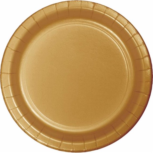 Creative Converting 332525 Scintillant Or Ronds Plaques de Papier&44; 8 Compte