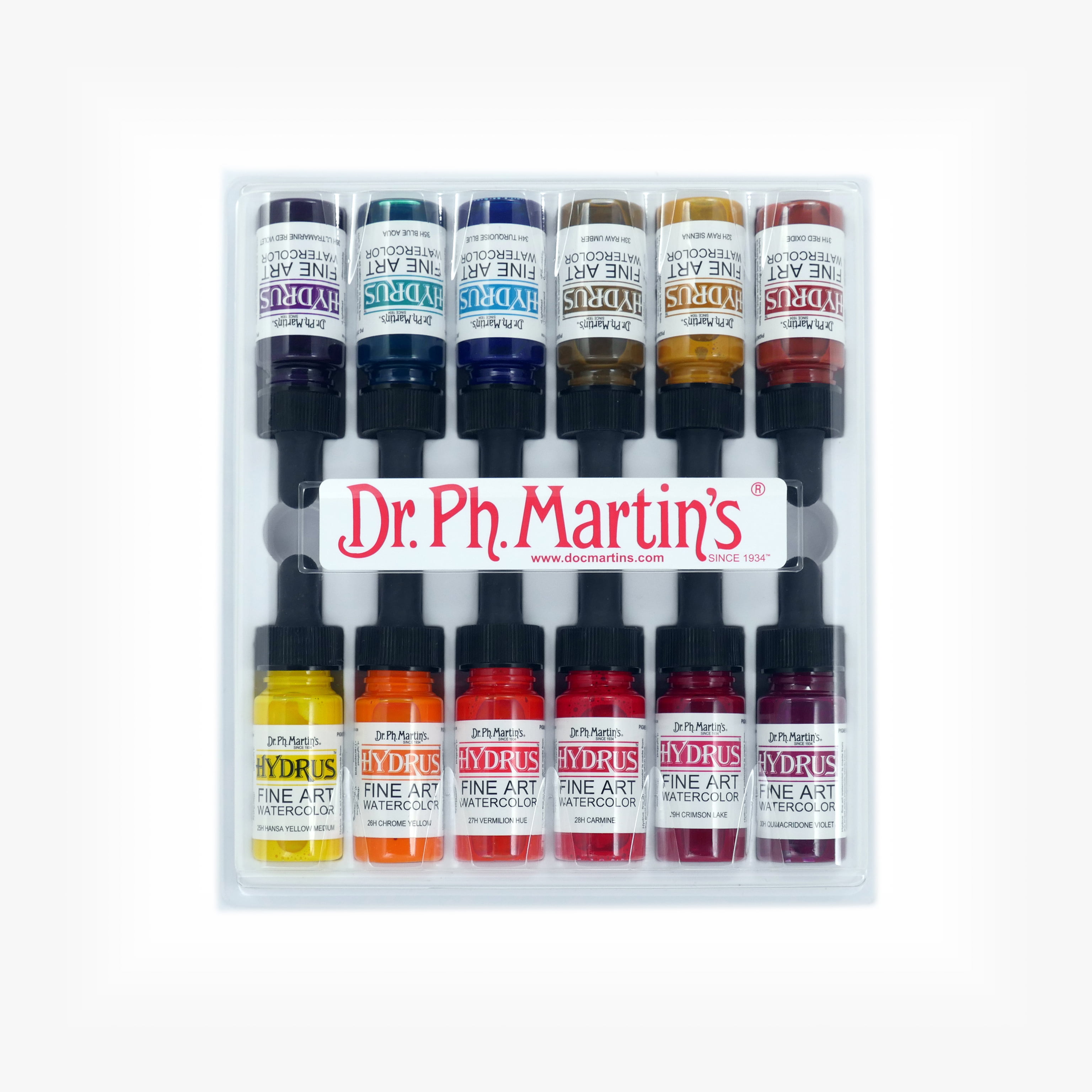 Dr. Ph. Martin's Hydrus Fine Art Watercolor, 0.5 Oz, Set Of 12 (Set 3) - Walmart.com