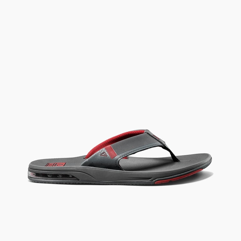 Reef Mens Sandals With Bottle Opener ~ Fanning Low raven red  display picture 2