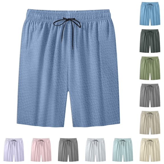 uikmnh Mens Drawstring Linen Shorts Comfort Stretch Fit Relaxed Everyday Shape Neat Tailored Lines for Backyard Barbecues,6XL