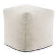 thumbnail image 5 of Poly and Bark Metz Pouf in Crema White Boucle, 5 of 10