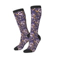 thumbnail image 2 of Haiem Snake And Floral Socks, Funny Novelty Crazy Design Cotton Socks Sports Socks Knee High Socks For Men, Women,1Pairs - Gift For Working Friends, 2 of 9