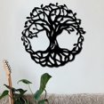 thumbnail image 2 of Lámpara colgante de metal con forma de árbol de la vida para pared, sala de estar, pasillo, oficina, 30 x 30 cm, 2 of 4