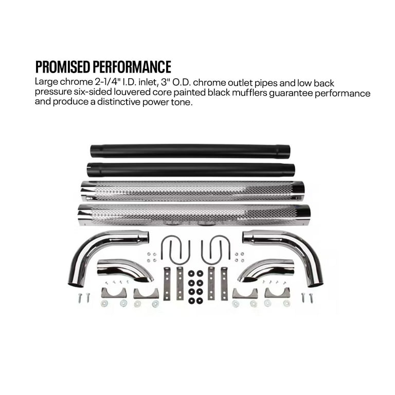 Patriot Exhaust Chrome Side Pipes 60 Patriot Exhaust Chrome Side Pipes 60