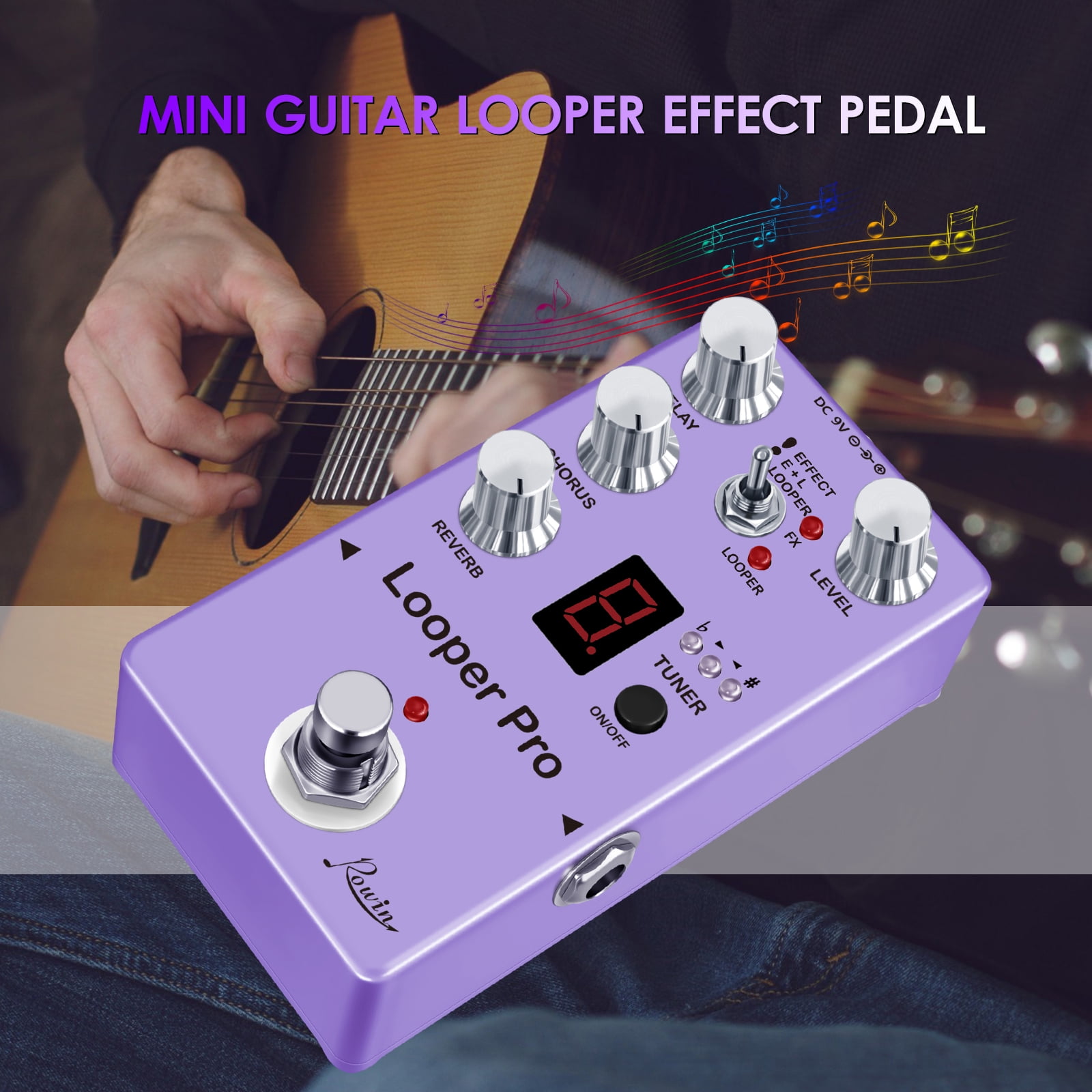 Nishore Effect maker,Re-05 Loop Looper Pedal Metal Shell With Loop Looper Tuner Looper Tuner Looper Delay Mewmewcat Qisuo Anrio Loop Tuner Metal Huiop