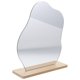 thumbnail image 2 of 1 Set of Aesthetic Mirror Decorative Table Makeup Mirror Desk Irregular Mirror with Stand, 2 of 3