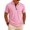 Light pink, variant on KLHDSF Men's Short Sleeve Polo Golf Shirts 3-Button Moisture Wicking Athletic T-Shirts Casual Collared Tops Black L