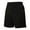 Black, variant on Summer Plus Size Men Shorts Elastic Waist Solid Color Straight Leg Moisture-Wicking Casual Loose Cargo Shorts With Pocket Sport Fashion Workout Athletic Shorts Sweatpants M-6XL