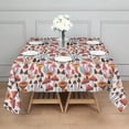 thumbnail image 3 of Colorful Mushroom Plant White Pattern Square Tablecloth,Waterproof Square Table Cover,Wipeable Spillproof Washable Table Cover for Home Kitchen Party Decor 42"X42"(107x107cm), 3 of 6