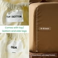 thumbnail image 4 of Weddingly certified 100% Giza egyptian cotton sheets|4 piece set|Deep pocket|Extra Long staple|Sateen Weave|High fabric strength,Uniform &soft|Wrinkle free|(Twin XL,Taupe), 4 of 5