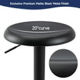 thumbnail image 3 of Brage Living Bar Stools Set of 2, Adjustable Height Swivel Bar Stools, Metal Airlift Barstools, Backless Counter Height Bar Chairs for Kitchen Dining Room Pub Cafe (Black), 3 of 12
