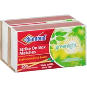 Diamond Greenlight Matches 300 Pieces 2 Count