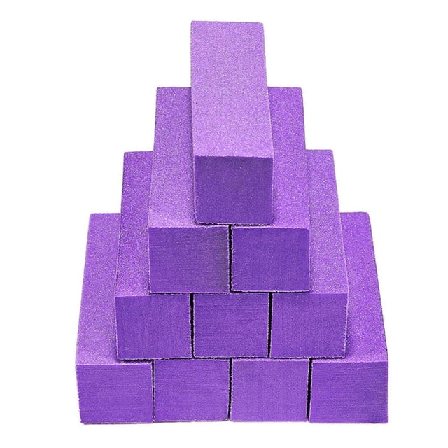 10pcs 4Sided Nail Buffer Block for Manicure, Sponge Nail File for Gel and Acrylic Nails