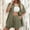 Army Green, variant on Women's Vacation Fashion Casual Suit Solid Color Summer Shorts And Shirt Top Two Piece Sets Lapel Shirt Slim Suits Skirt Set Juniors Women Swimsuit Shorts Set Yoga Shorts Suit Athletic Swimsuits for