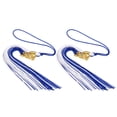 thumbnail image 1 of Uxcell 2 Pcs Borlas de Graduación con Charm Dorado 2024, Borlas de Gorro de Graduación Año 2024, Azul marino y blanco, 1 of 7
