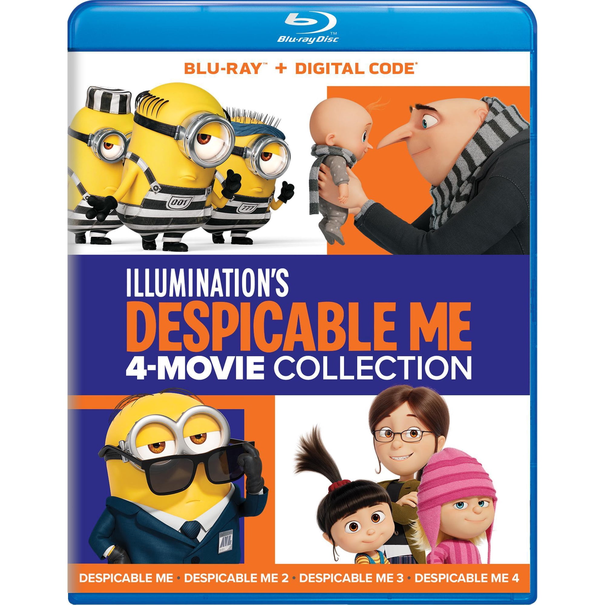 Illumination's Despicable Me 4-Movie Collection - Blu-ray + Digital [Blu-ray]