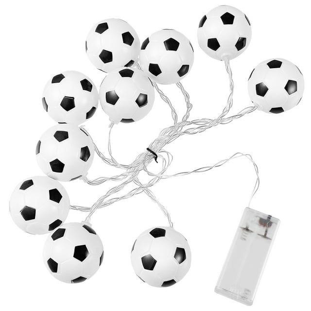 Festival Fútbol En forma de cadena Luz decorativa 10 LED Lámpara Sin batería