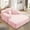 Baby Pink, variant on Anpport 60.2" Plush Corduroy Chaise Lounge, Frameless Convertible Sleeper Sofa Bed with Storage Pockets, 3 Soft Pillows, No Assembly, Orange