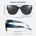 thumbnail image 6 of TINHAO Polarized Sunglasses Over Glasses for Women Men, Fit Over Glasses Sunglasses with Square Oversized UV Protection, 6 of 7