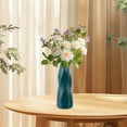 thumbnail image 5 of Hmgxay Plastic Imitation Glazed Vase, Decorative Flower Holder, Stylish Floral Container, Versatile Home Decor Pot(Blue), 5 of 6