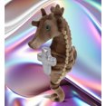 thumbnail image 4 of DolliBu Wild Seahorse Stuffed Animal with Silver Cross Plush - Religious Baby Baptism Gifts for Boys and Girls, Dedication Christening Gifts Plush Prayer Toy Healing Stuffed Animal Toy - 12 Inches, 4 of 6