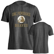 University of North Carolina Pembroke Braves UNCP Distressed Retro Short Sleeve T-Shirt