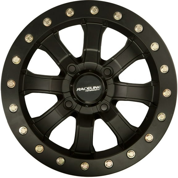 Raceline Mamba Beadlock ATV Wheel - Black [14x7] 4/115 - (5 2)