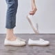 thumbnail image 5 of S Blue Zapatos de lona para mujer, mocasines planos blancos, zapatillas de verano, estilo transpirable, de cuero suave, zapatos planos individuales con fondo suave, 5 of 5