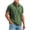 Army Green, variant on Men's Casual Golf Collared T-Shirts Faux Denim Vintage Washed Short Sleeve 3 Button Shirts, Regular Fit Summer Fashion Rugged Style Daily Tops for Everyday Wear