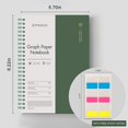 thumbnail image 4 of EMSHOI Graph Paper Spiral Notebook, 4 Pack 640 Pages 100 GSM Thick Grid Paper, A5 Graph Notebook, P, 4 of 7
