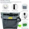 thumbnail image 4 of Raisingwell Dog Treat Pouch with Magnetic Closure 4-Cup Silicone Bag Fanny Pack Holder with Clicker 4 Ways to Wear Front Pocket Fits All Phones Ideal for Leash, Pet Walking and Training（Gray）, 4 of 5