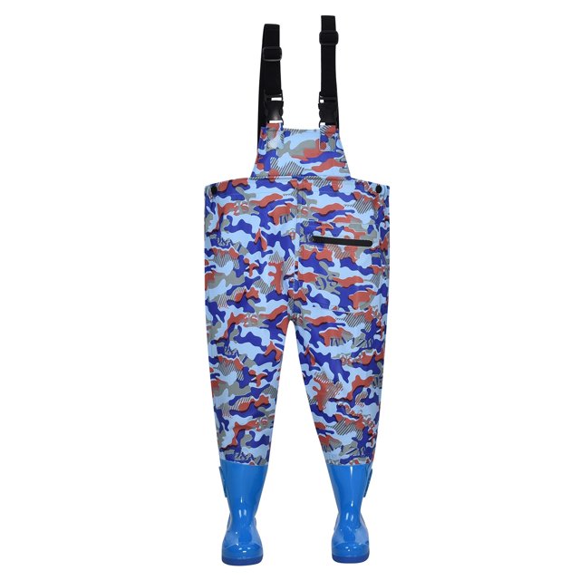MIASHUI Salopettes Imperméables Unisexes pour Enfants Garçons Filles avec Bottes, Violet, 7-8 Ans