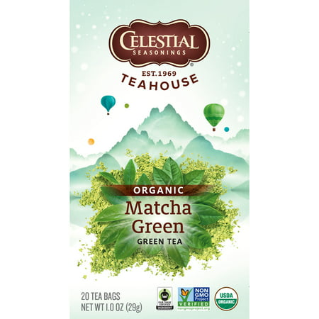 Celestial Seasonings Teahouse Organic Matcha Green, 20