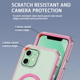 thumbnail image 5 of CASEFIV for iPhone 11 Case with Magnetic Invisible Stand [Compatible with MagSafe] Built-in Screen Protector Military Drop Protection Shockproof Slim Translucent Case Cover, Rose Red, 5 of 7